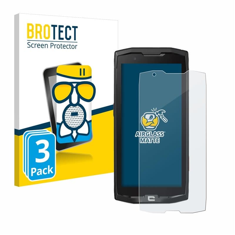 brotect Anti-Reflet Protection d'Écran Verre Mat pour Crosscall Core X4 (3 Pièces) - Film Protecteur Vitre 9H
