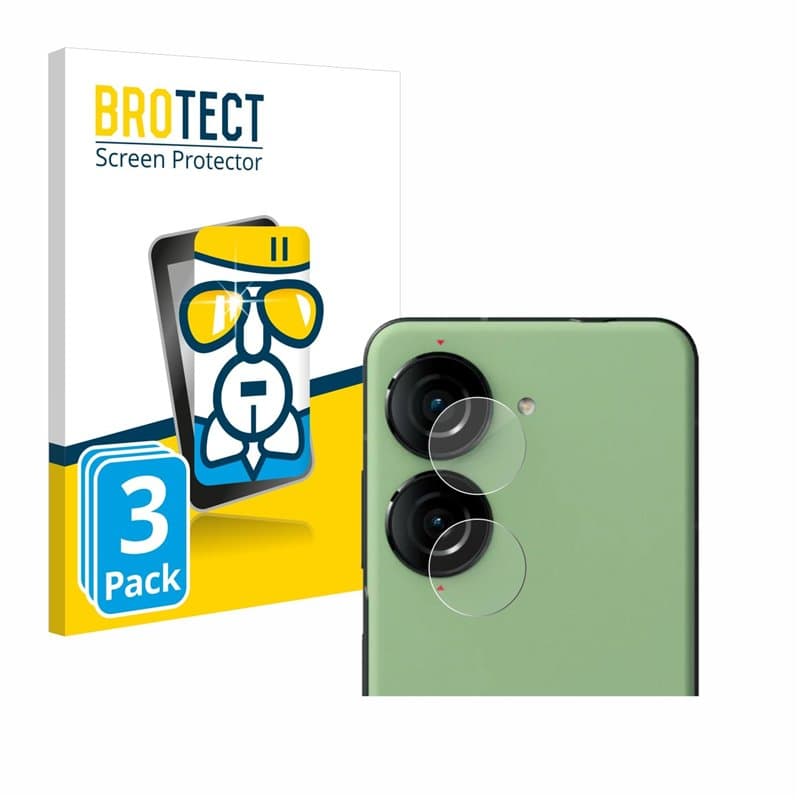 brotect Protection Écran Verre pour ASUS ZenFone 10 (Caméra UNIQUEMENT) (3 Pièces) Film Protecteur Vitre 9H [Anti-Rayures, Trans