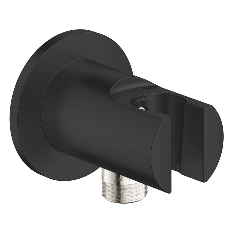 GROHE Vitalio Universal Coude à Encastrer avec Support Mural pour Douchette, Noir Mat, 269622431