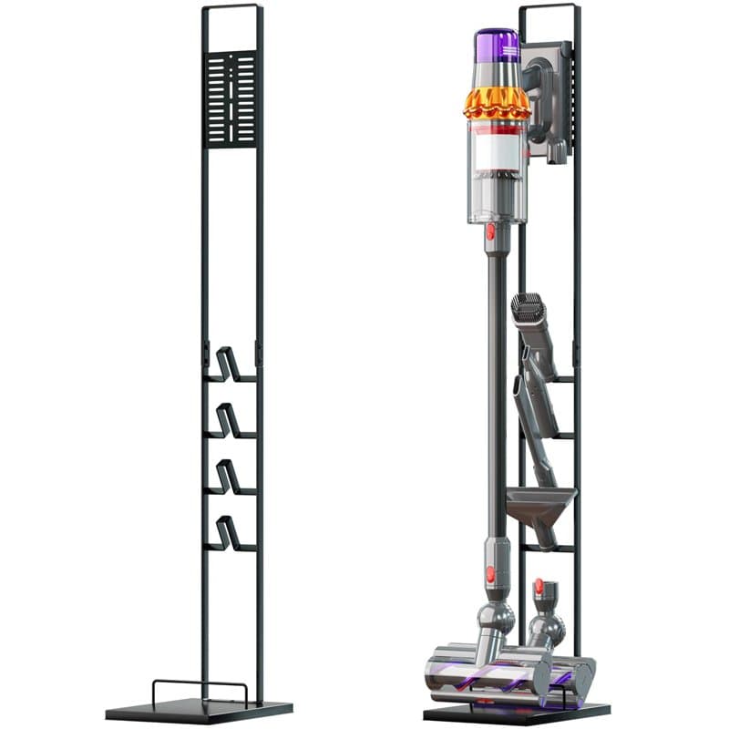 vhbw Support d'aspirateur compatible avec Rowenta X-Force Flex 11.60 RH9811WO aspirateur à batterie, aspirateur à main, gris fon