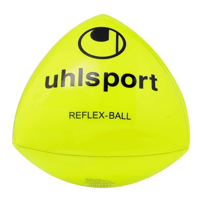 uhlsport Reflex Ball Handball Jeunes et Adultes, Jaune Fluo/Noir, Taille Unique