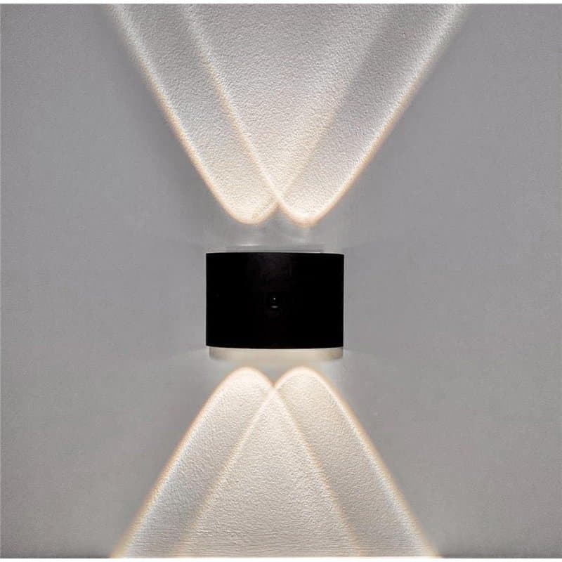 Almond Light Lampe Murale LED Aluminium avec Détecteur de Mouvement & Crépusculaire - Veilleuse Prise Automatique - Applique Plu