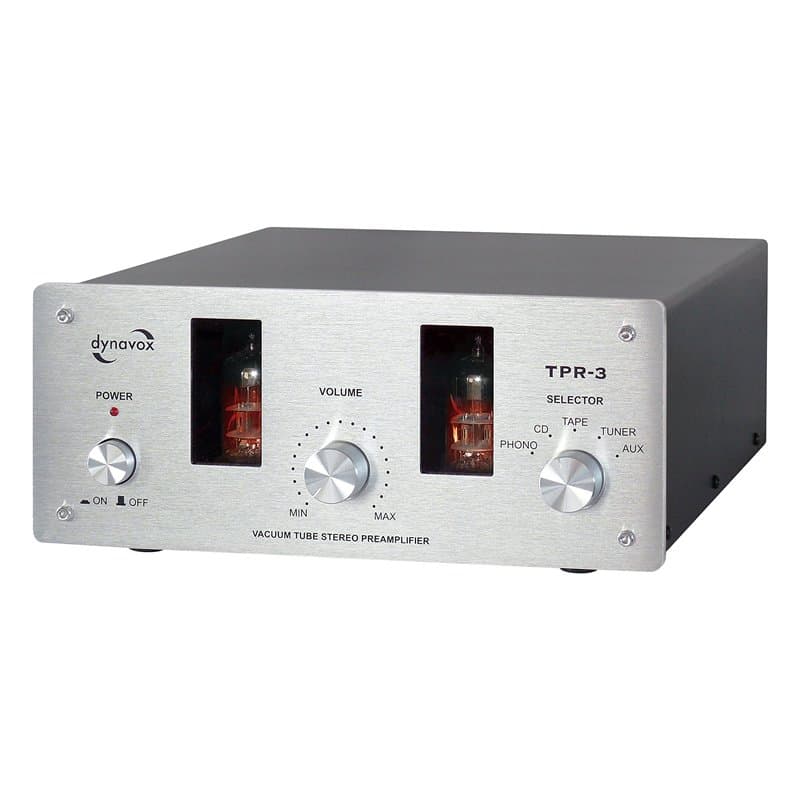 Dynavox TPR-3 VT-100 Amplificateur intégré à Lampe AUX Argent