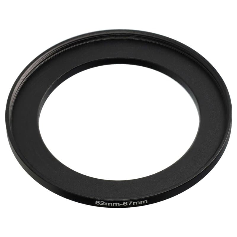 vhbw Bague d'adaptation de Filtre Step-Up de 52 mm vers 67 mm pour Objectif d'appareil Photo - Adaptateur, métal, Noir