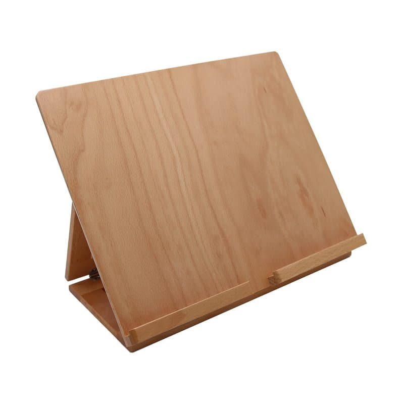 Paintersisters® Support de tablette en hêtre, support de lecture, planche à dessin, chevalet de table, support de partitions, su