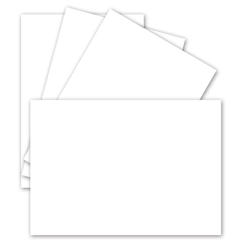 Lot de 25 cartes simples, format A6 : 10,5 x 14,8 cm, 240 g/m², blanc brillant, carton de couleur, papier de bricolage, cartes p