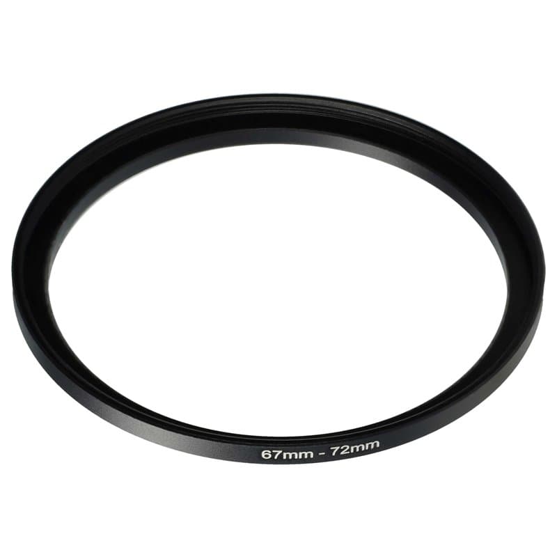 vhbw Bague d'adaptation de Filtre Step-Up de 67 mm vers 72 mm pour Objectif d'appareil Photo - Adaptateur, métal, Noir