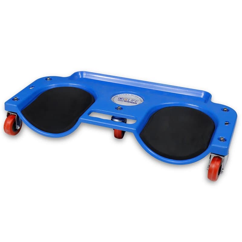 CCLIFE Protection de Genoux avec Rouleaux, Planche à Genoux d'Atelier avec 5 Roues Pivotantes, Support 120 kg, Tablette et Poign