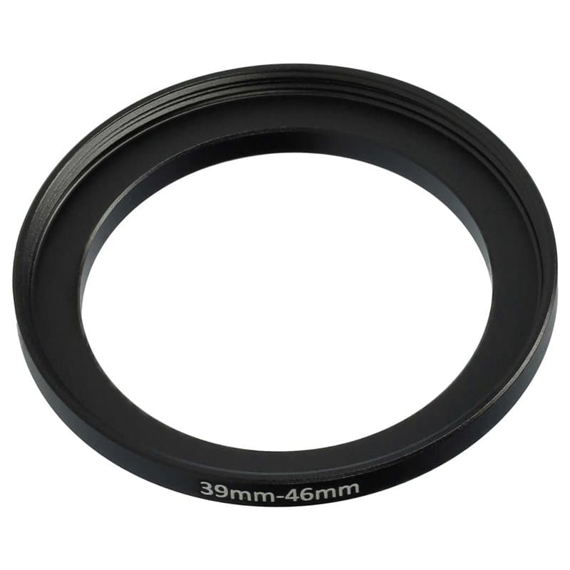 vhbw Bague d'adaptation de Filtre Step-Up de 39 mm vers 46 mm pour Objectif d'appareil Photo - Adaptateur, métal, Noir