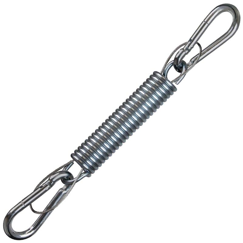 Montafox Ressort Susspension Acier 150 kg Crochet Hamac Chaise Suspendu Corde Sécurité Deux Mousquetons