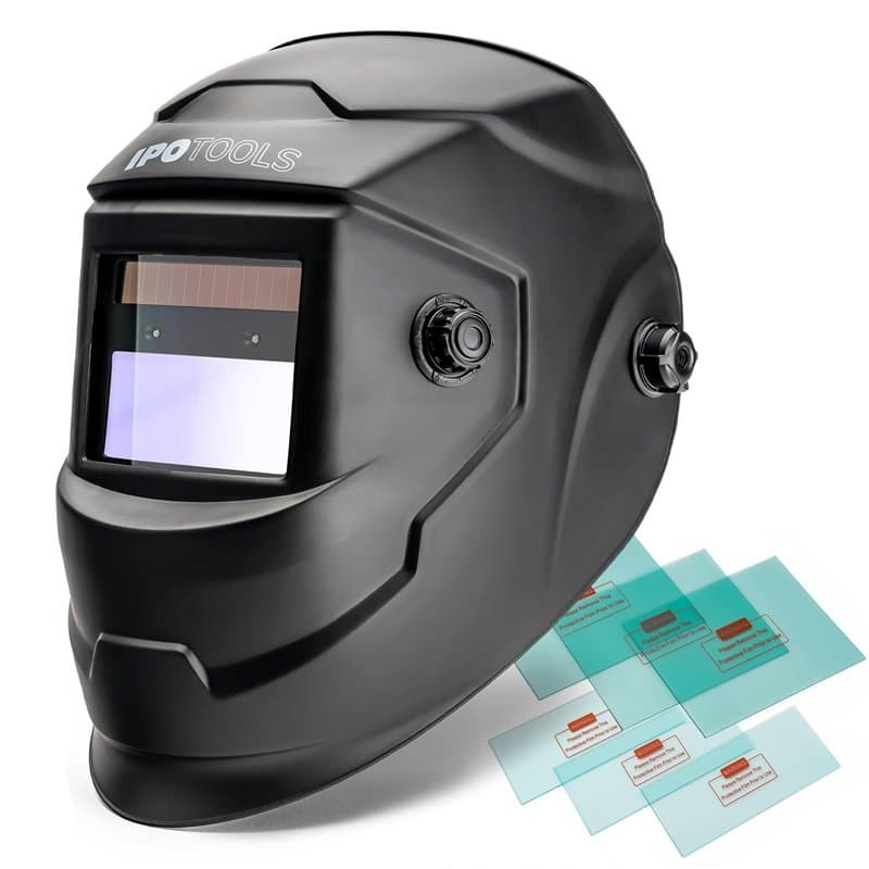 IPOTOOLS J500A Casque de soudage Automatique avec True Colour, Casque de soudage Solaire, 2 capteurs de qualité supérieure, Gran