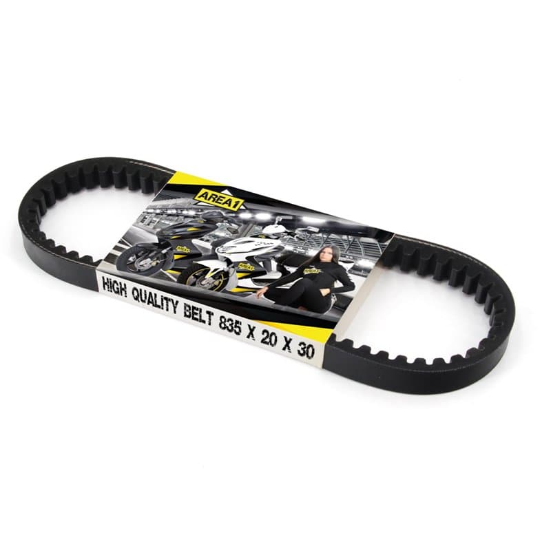 Area1 Courroie trapézoïdale de rechange 835 x 20 x 30 cm pour moteurs GY6 125/150 cm³, compatible avec RS Flex-Tech Vanguard Zhe