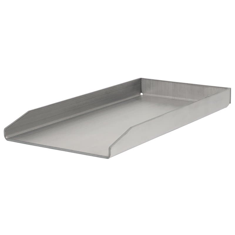 BBQ-Toro Plancha en acier inoxydable, rectangulaire, 26 x 44,5 cm, universelle et massive - Plaque de cuisson pour barbecue au g