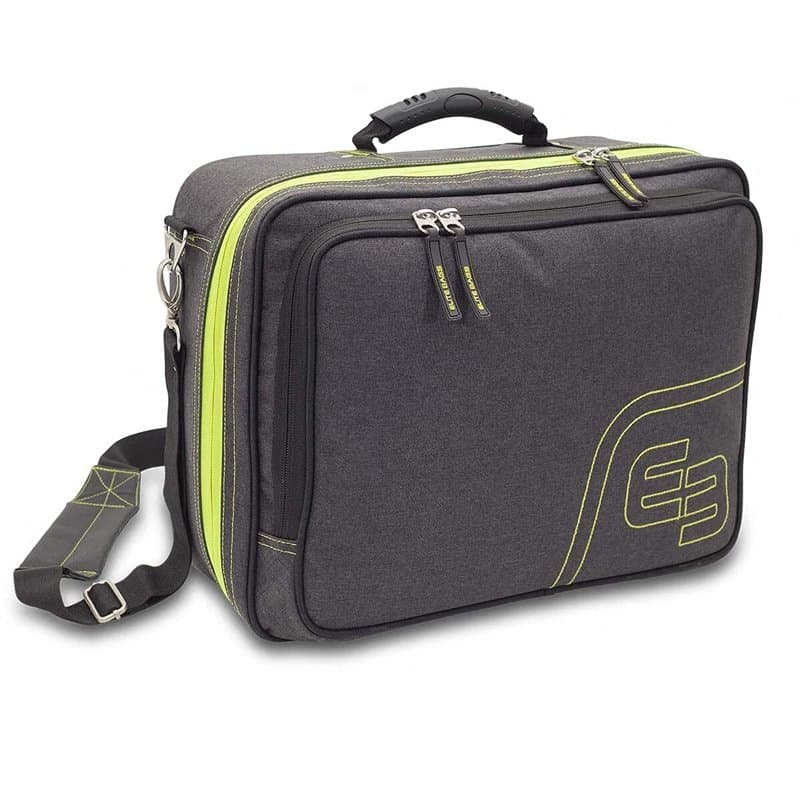 Elite bags, Mallette sanitaire d’assistance à domicile, Urban URB&GO, Sac à dos médecin, Gris et Vert