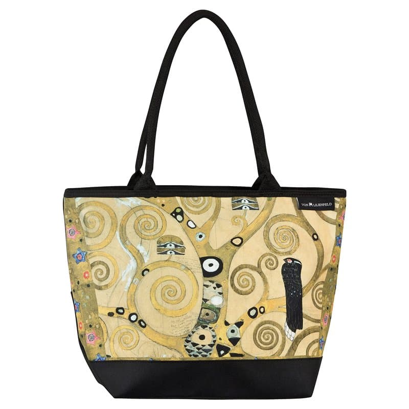 VON LILIENFELD Cabas Besace Gustav Klimt L'arbre de vie Sac Bandoulière Spacieux Sacs Portés Èpaule Cabas Décontractés Art
