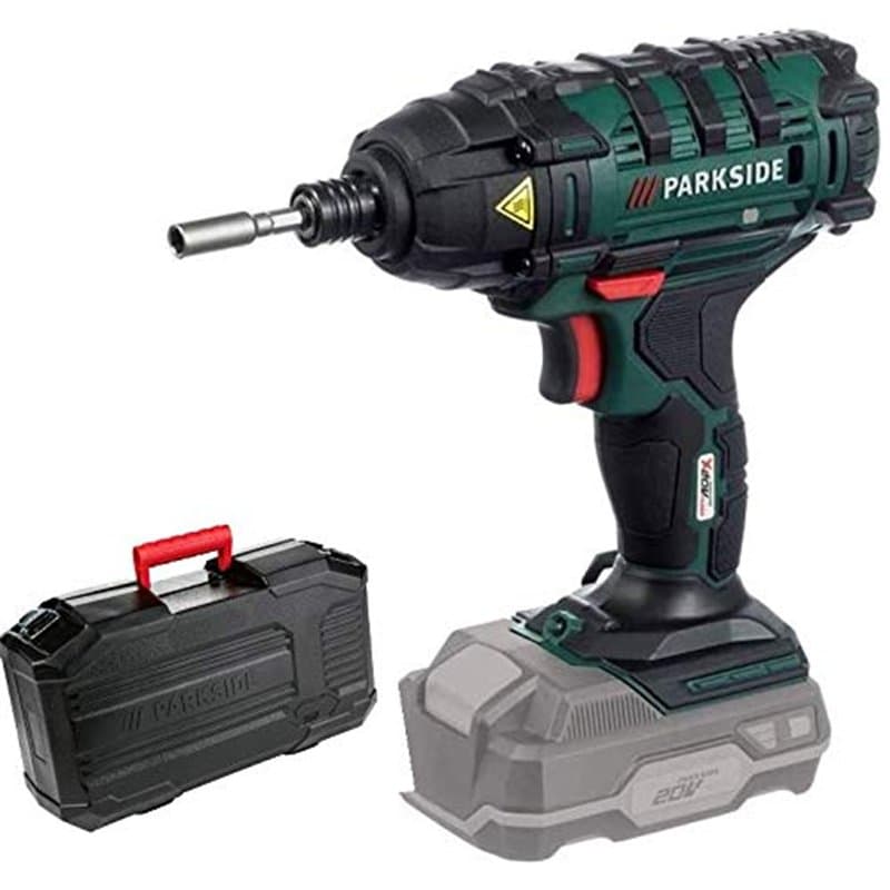 Parkside Visseuse à chocs sans fil PDSSA 20-Li A1 sans batterie ni chargeur (avec coffret)