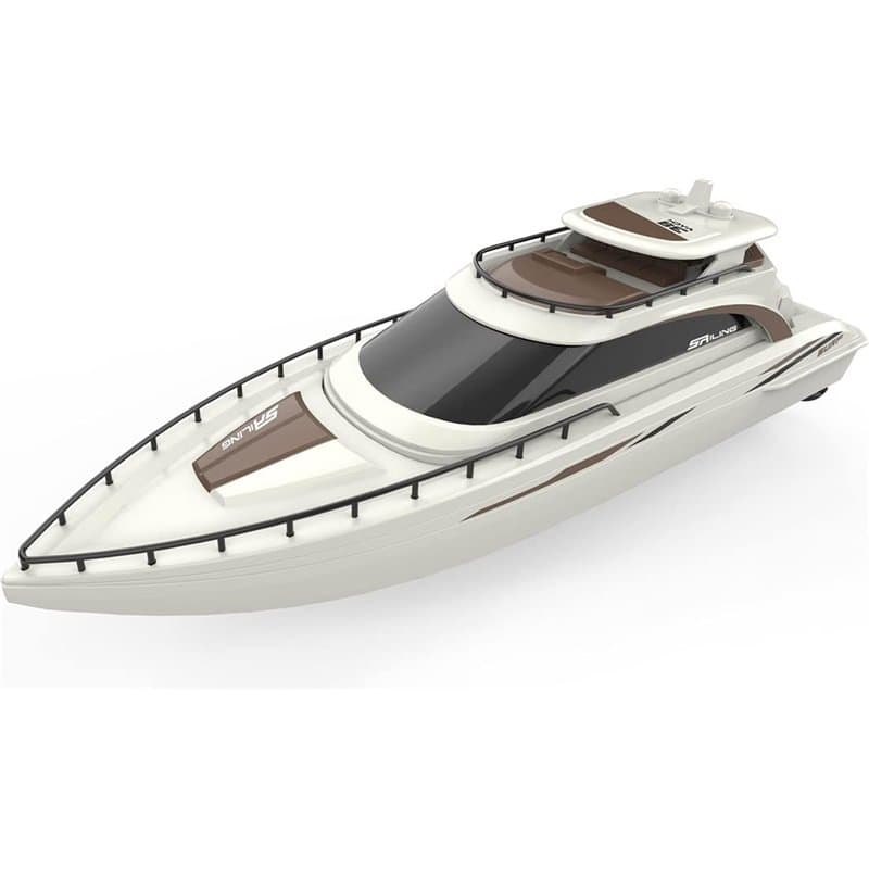 Amewi 26100 Rising Sun Cruise Yacht 380 mm 15 km/h 2,4 GHz RTR Marron/Blanc crème