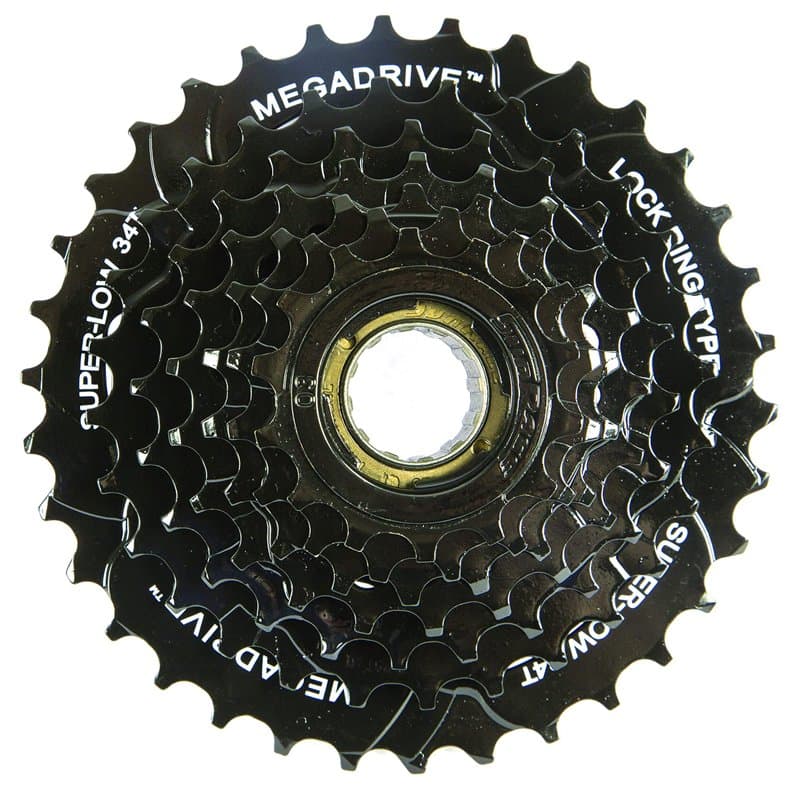 SunRace Mixte Mfm300-7 Speed 14-34t Black Freewheel Cassette pignon 7 vitesses, Noir, EU