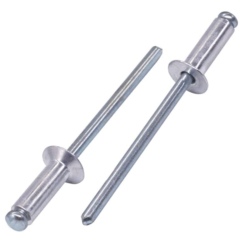 SKIR'CO (500 pièces) Rivets aveugles en aluminium à tête fraisée 4,0 x 12 mm, mandrin en acier, rivets pop