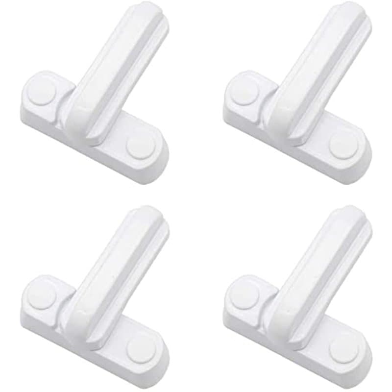 Lot de 4 ou 8 poignées de porte Reelva - Châssis + vis de montage - En PVC et uPVC (Polychlorure de vinyle non plastifié) - Poig