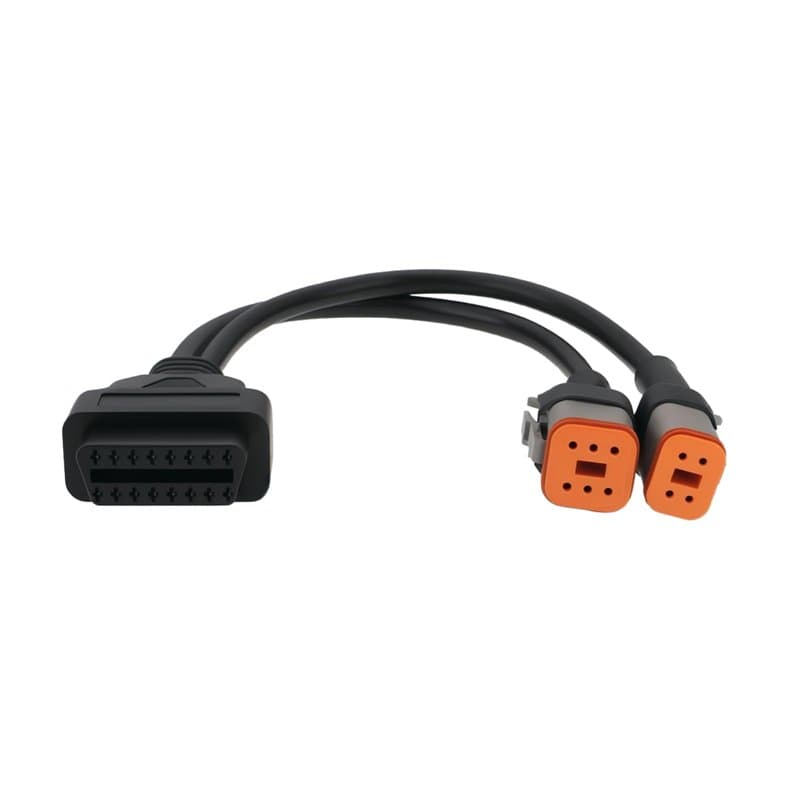 OTOTEC Câble Adaptateur de Diagnostic de Moto OBD2 16 Broches vers 4 Broches + 6 Broches Câble Convertisseur Câble Adaptateur de