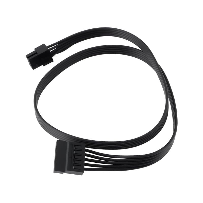 OTOTEC Câble Modulaire 6 Broches vers SATA Compatible avec Corsair Et Compatible avec Seasonic 58,5 Cm