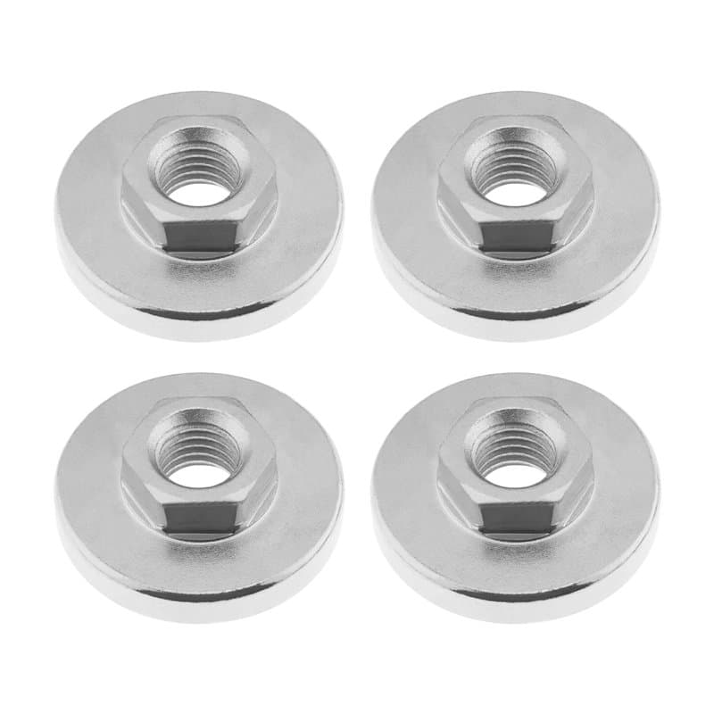 YINETTECH Lot de 4 écrous de rechange M14 pour meuleuse d'angle compatible avec meuleuse d'angle de type 125/150/180/230, disque