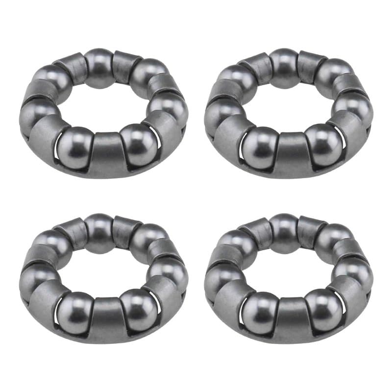 YINETTECH Lot de 4 fixations de roulement à billes pour vélo - 7 balles - Accessoires de réparation de vélo - Cage de vélo - Rou
