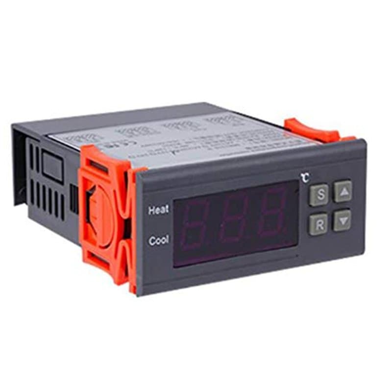 Wanjorlay ContrôLeur de TempéRature NuméRique -99-400 DegréS PT100 M8 Sonde Thermocouple Capteur Thermostat IntéGré 220 V Interr