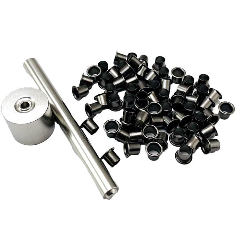 Hopbucan Rivets avec Œillets K-Sheath de 100 Pièces Outils de Correction pour Installation Accessoires de Rechange 7,5 mm Gaine