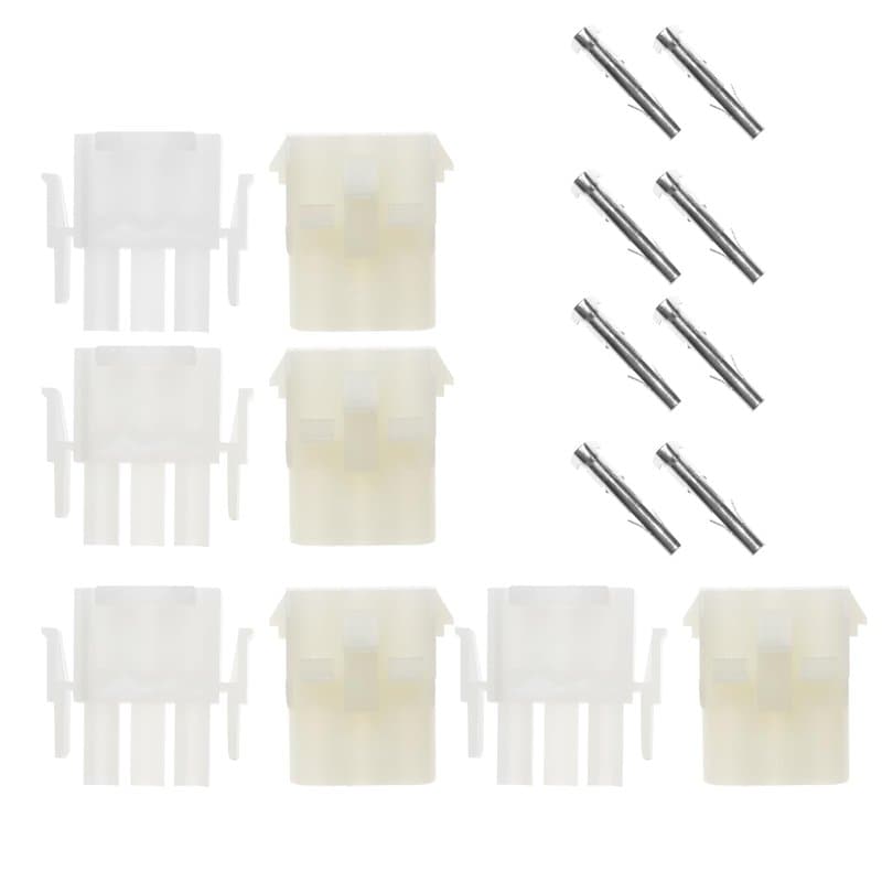 SG Store 4 Ensembles Kit de Connecteur de Fil Électrique Automobile 3 Broches Mâle Femelle Bornier Prise Borne de Fil pour Moto