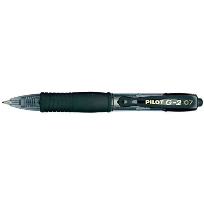 PILOT Lot de 3 Minis Stylo roller Encre gel G2 XS7 PIXIE Tracé 0,4 mm (Bille 0,7mm) Noir