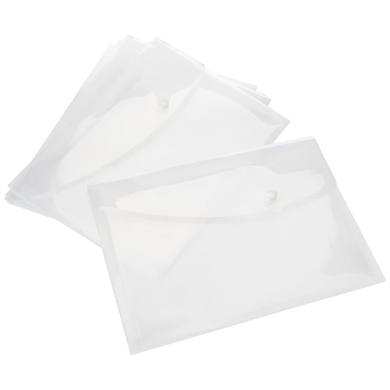 Rapesco 1588 Pochettes Porte-Documents, A5, Transparentes, Lot de 5