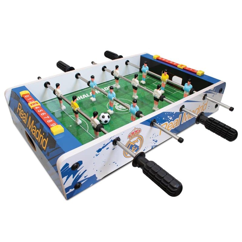 Hy-Pro Real Madrid CF Mini baby-foot sous licence officielle 50,8 cm, design compact, divertissement familial, construction robu