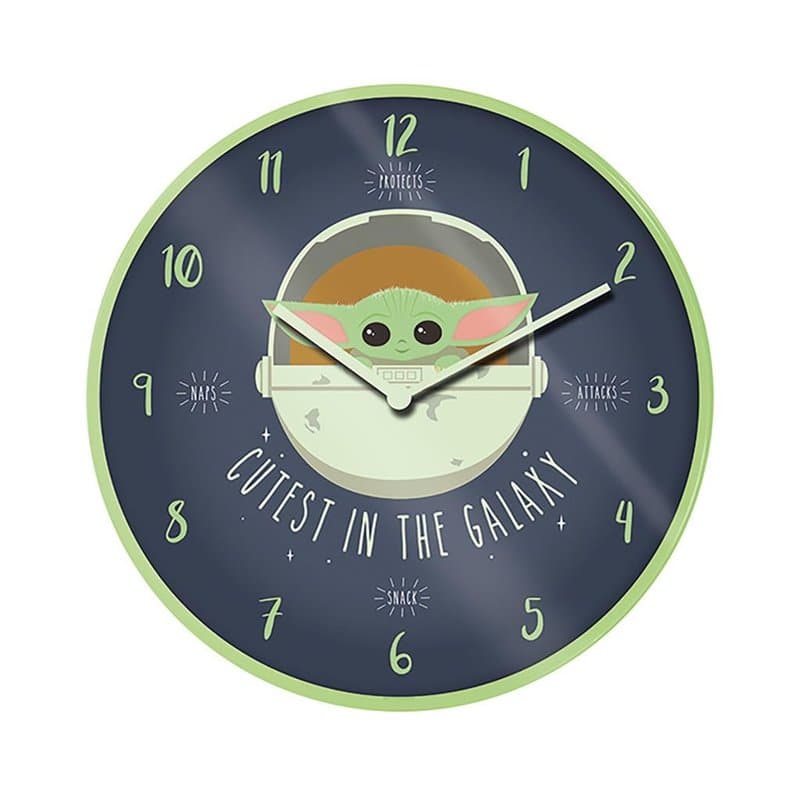 Pyramid International Star Wars (The Mandalorian) Horloge Murale Cutest in The Galaxy