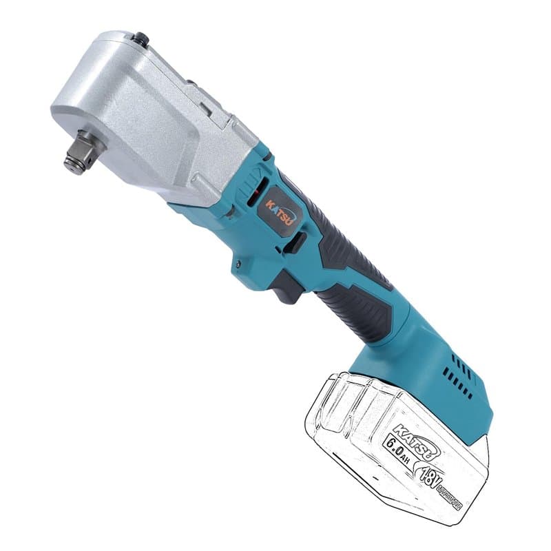 KATSU FIT-BAT 21V Brushless Clé à Chocs à Angle Droit sans Fil 1/2" 620 Nm, Moteur sans Balais Clé à Choc Angulaire, sans Batter