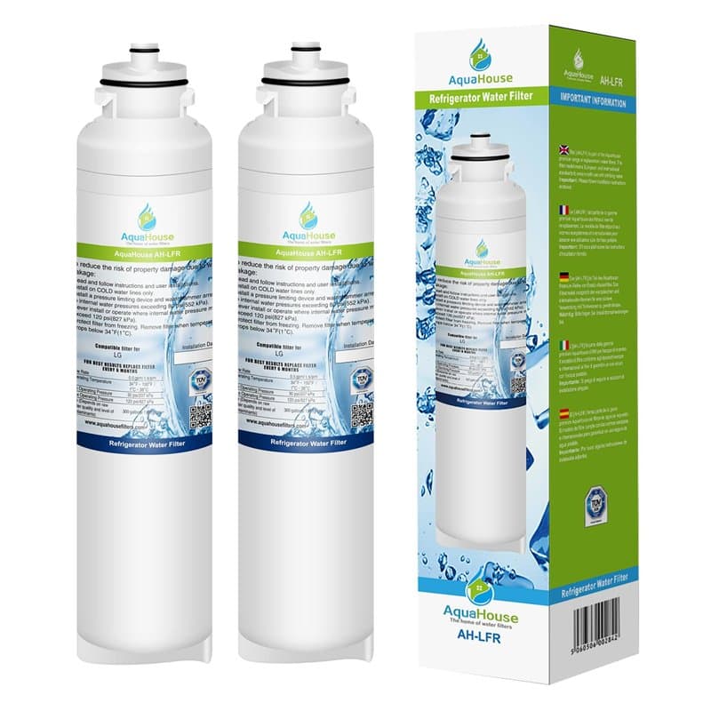 2x AH-LFR filtre à eau pour LG M7251242FR-06, Ultimate Water Filter, ADQ32617701, M7251242F-06, M7251253F-06, M7251253FR-06, ADQ
