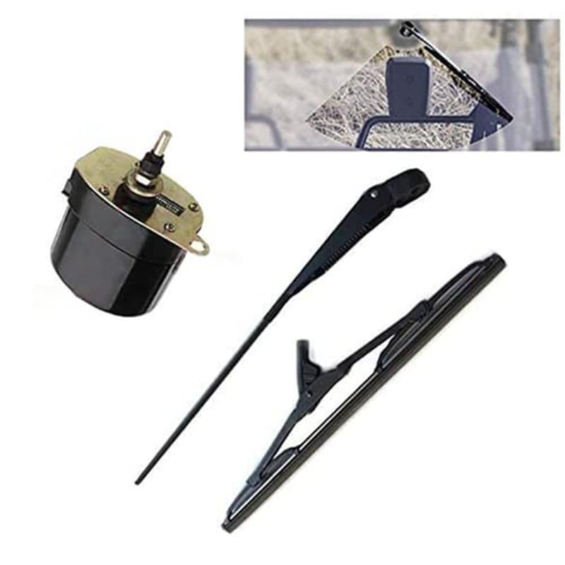 Moteur d'essuie-glace universel 12 V avec bras et lame pour BATEAU DE PÊCHE, CARAVANE-ATV-UTV 01287358 7731000001 0390506510