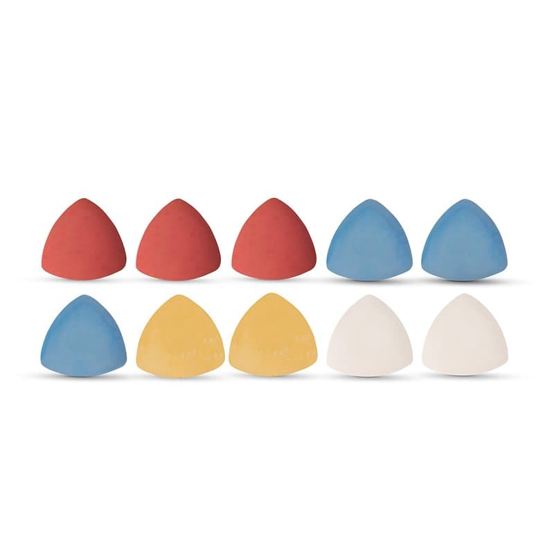 Craie de tailleur, couture, triangle de couture, crayons de craie, crayons de craie pour le marquage du tissu, lot de 10 (couleu