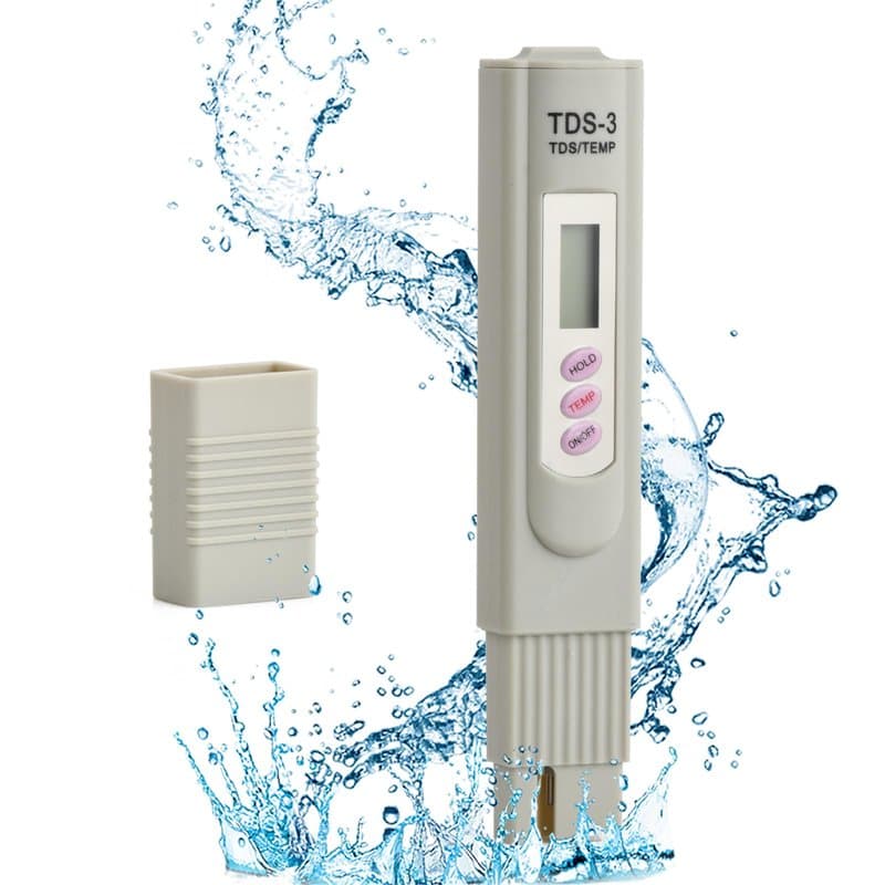 TDS Mètre Testeur Eau, LCD TDS-3 Mètre pour Qualité de l'eau Potable Testeur, Portable Numérique Température PPM Test Mesureur P