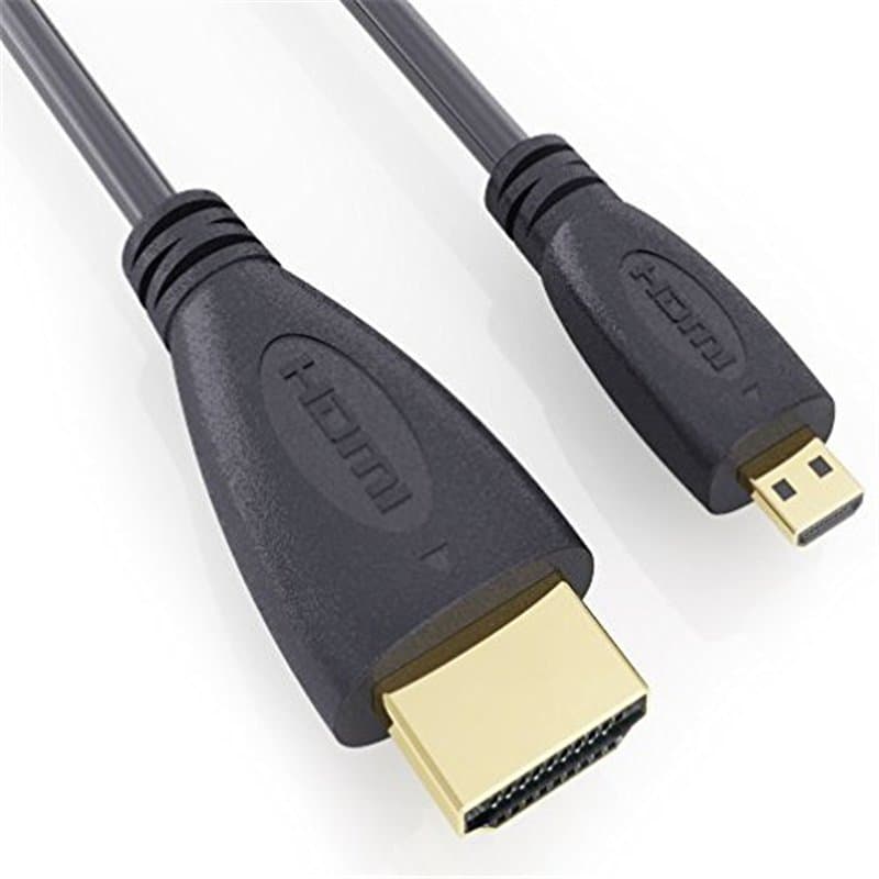 Câble micro HDMI haut débit (type D) vers HDMI (type A) – Câble pour connecter une caméra ASUS EEE PAD MEMO à une TV, un télévis