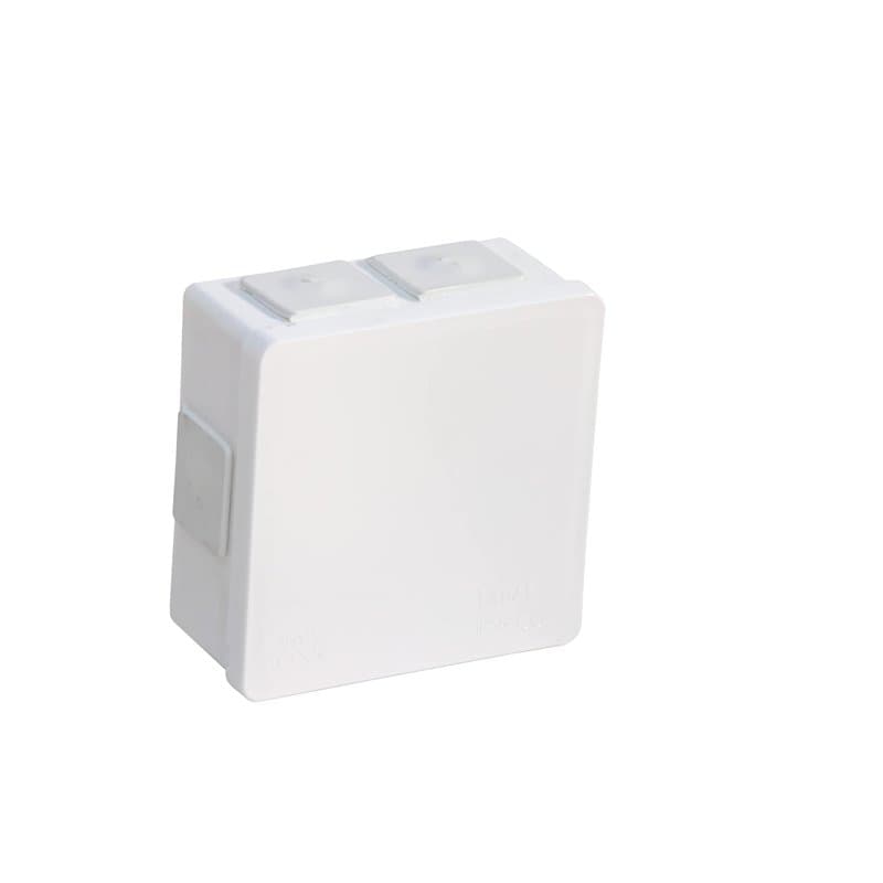 ViPlast 7717 002-01 Boîte de dérivation en saillie pour pièces humides 78 x 78 x 31 mm (intérieur) avec raccord en caoutchouc sa
