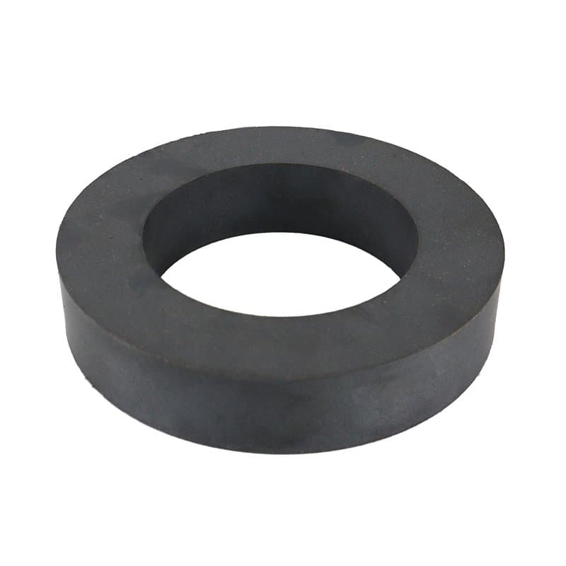 Aimant à anneau de ferrite de 10,2 cm de diamètre, céramique pour expérience scientifique.