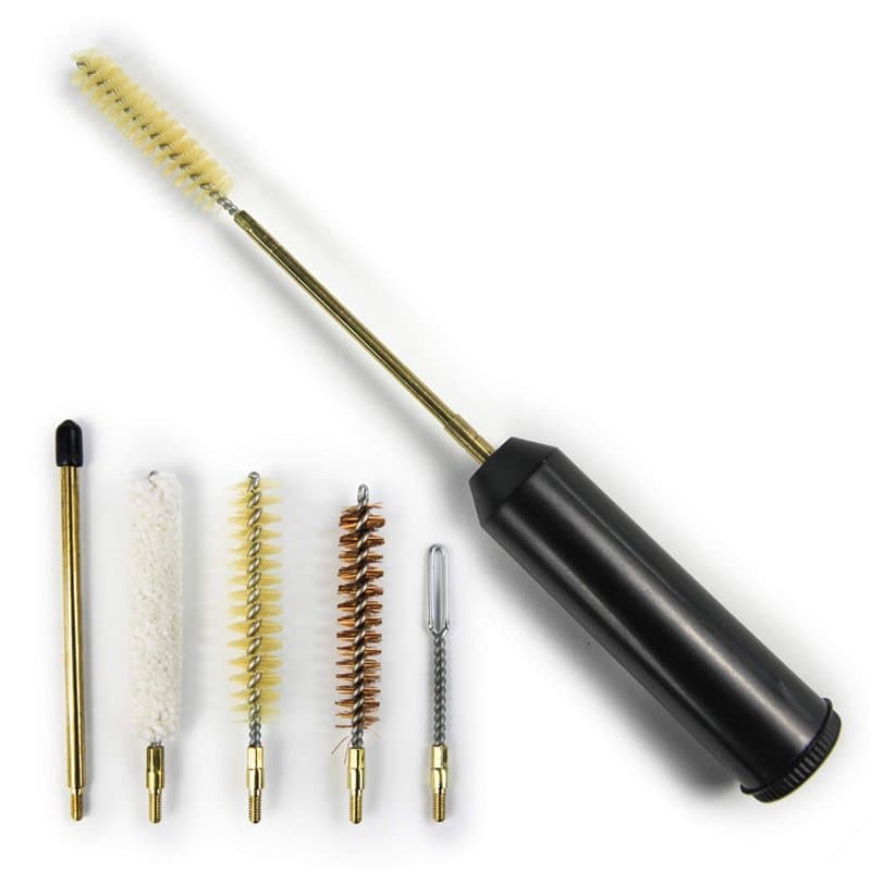 GUGULUZA, Kit de nettoyage des pistolets, composé de 7 outils, adapté pour calibre 38, 357 et 9 mm, format de poche