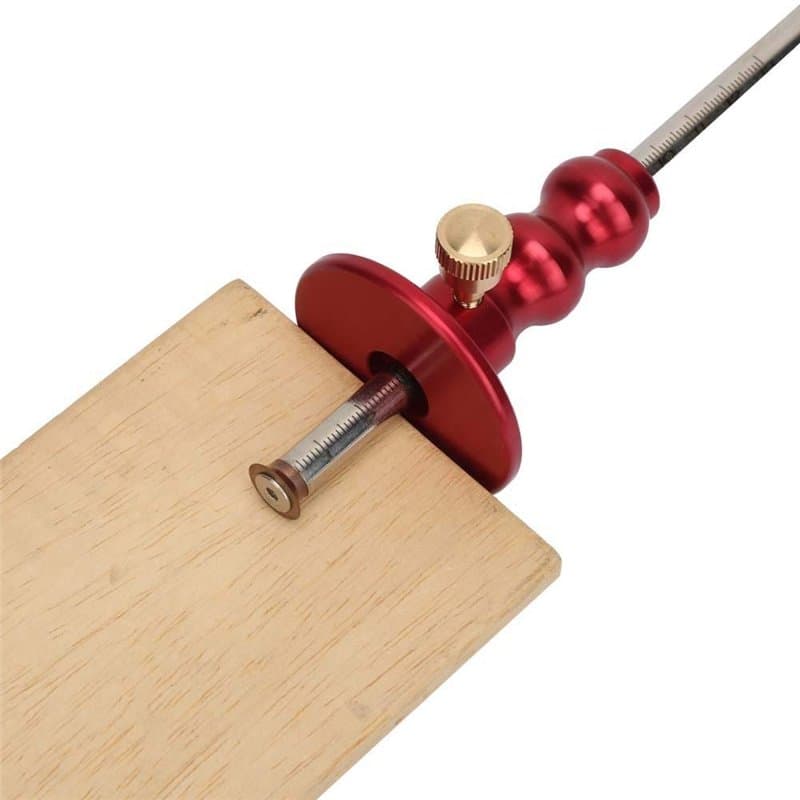 Jauge de marquage de roue, Outil de jauge à mortaise pour Le marquage du Bois, Rouge Outils Bois jauge de marquage pour le Trava