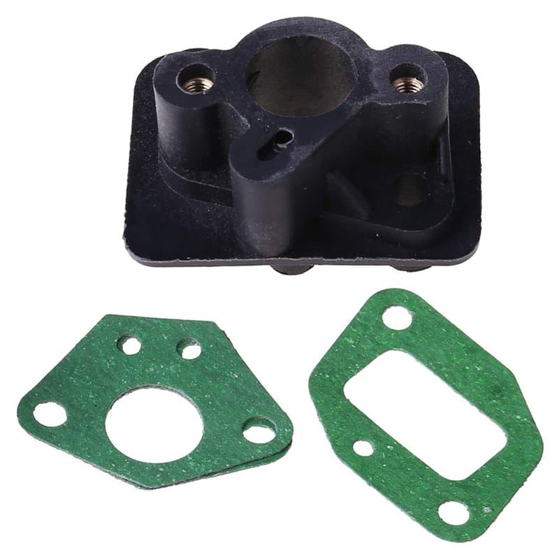 BIlinli 2 pcs 40-5 43CC 52CC débroussailleuse collecteur d'admission Base de carburateur connecteur, Tuyau d'admission, Adaptate