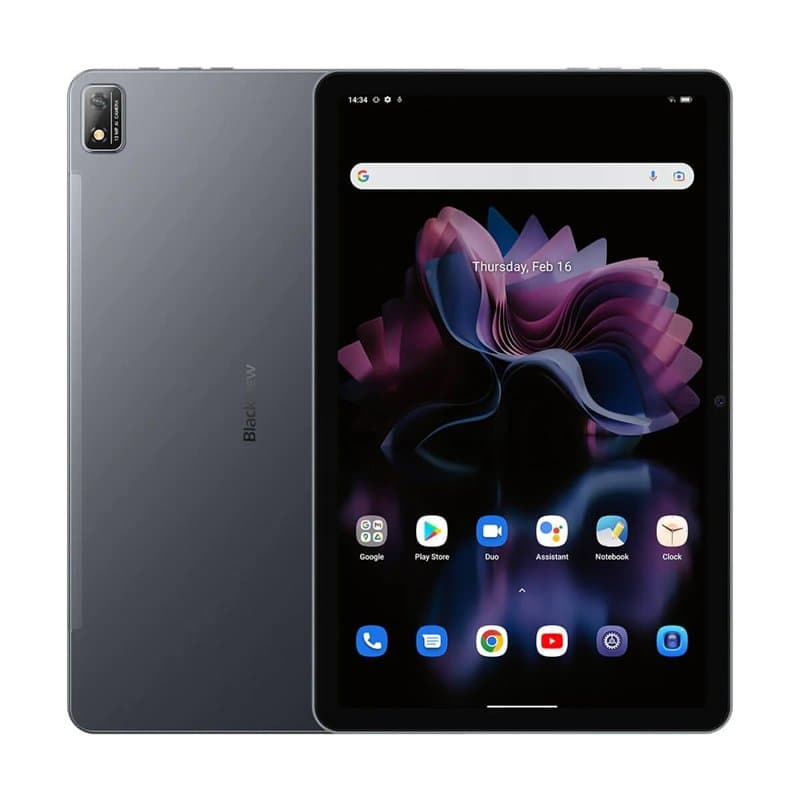 Blackview Tab 16 (Double Sim - Android 12-11'' - 4G/LTE - 256 Go, 8 Go RAM) Gris