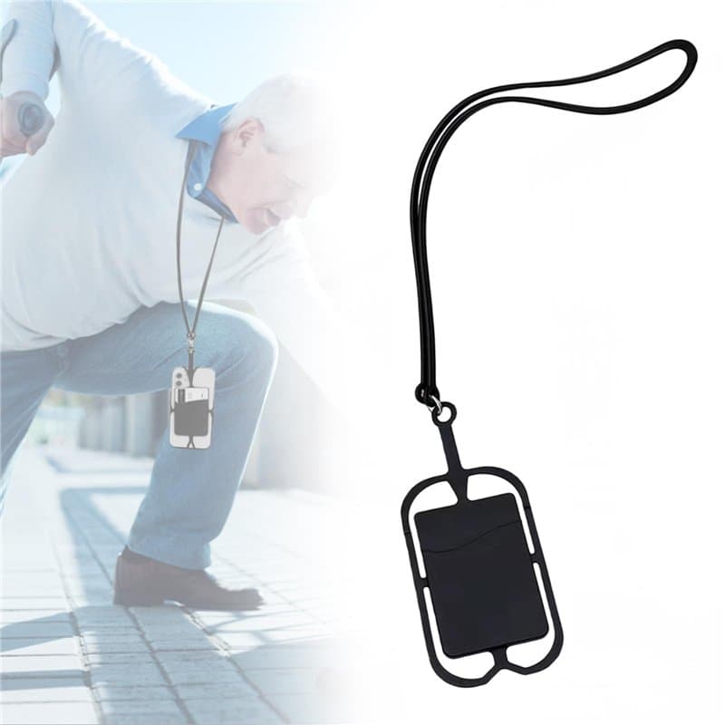 Cordon téléphonique mains libres EDWERD pour personnes âgées et atteintes de la maladie de Parkinson, tour de cou réglable pour