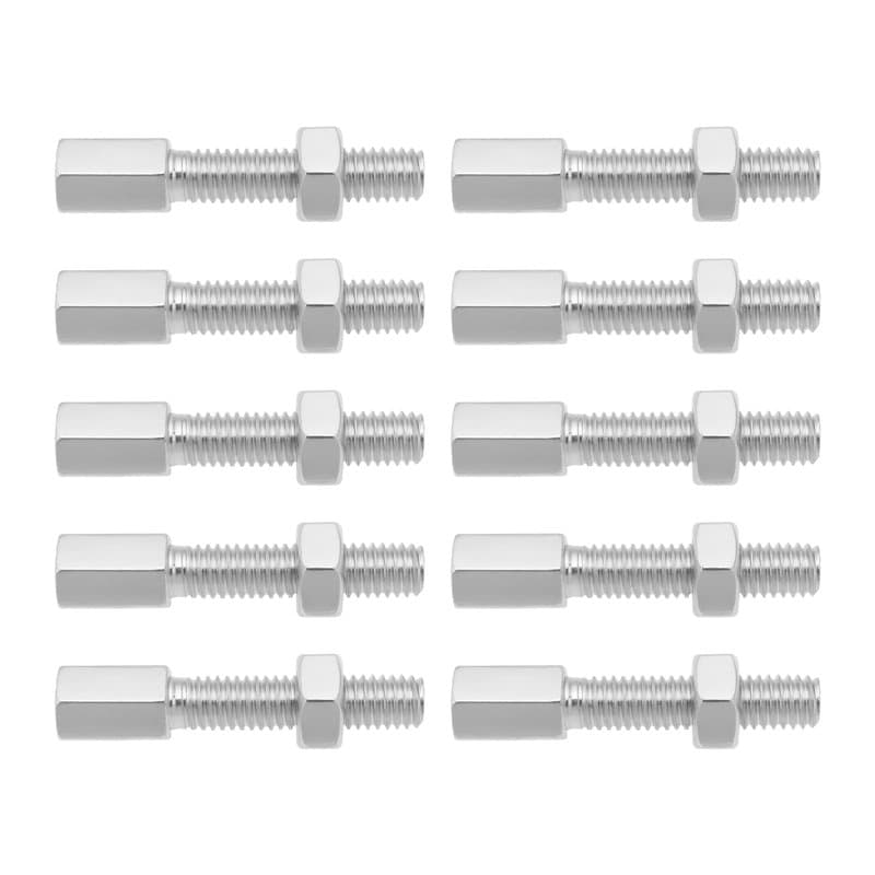 Be In Your Mind Lot de 10 vis de réglage du câble d'accélérateur M6 x 37,5 mm - Kit de réparation de câble d'embrayage pour moto