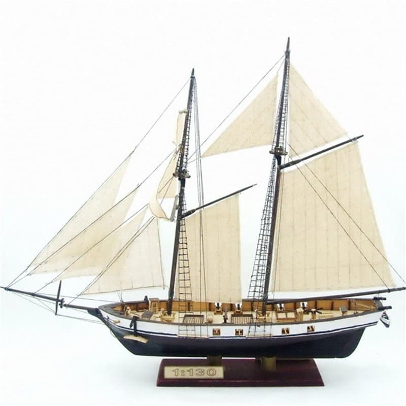 EsportsMJJ 380X130X270Mm Bricolage Bateau Assemblage Modèle Kits Classiques En Bois Voiliers Échelle Modèle Décoration
